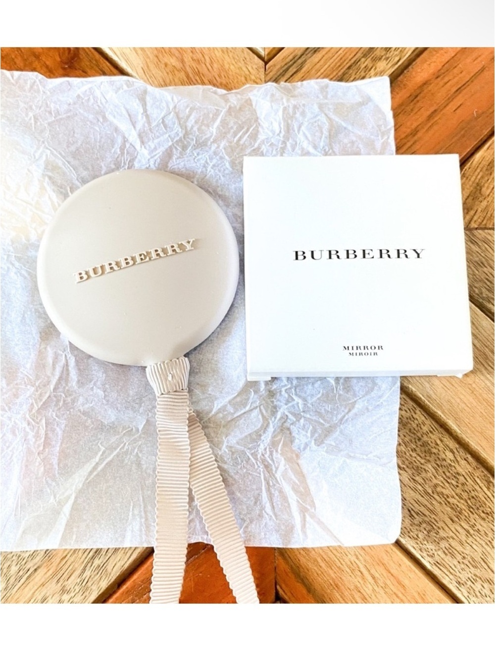 Burberry Beauty Silicone Rubber Pocket Mirror NEW